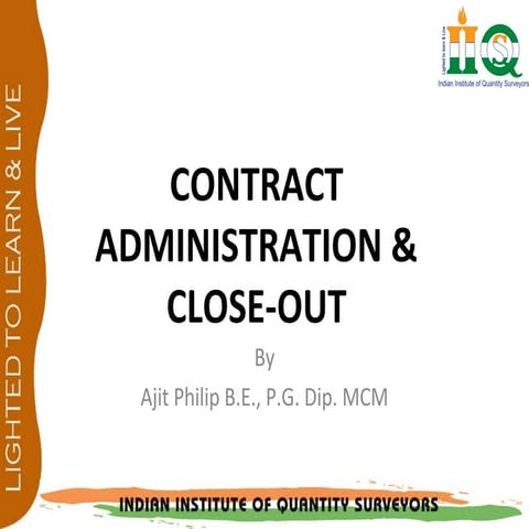 Contract admn ajit philip