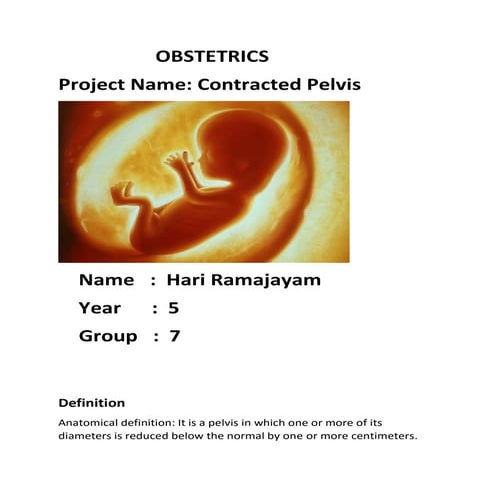 Contracted pelvis | PPTX