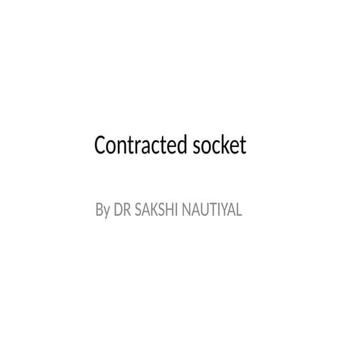 contracted socket in anophthalmic socket | PPTX