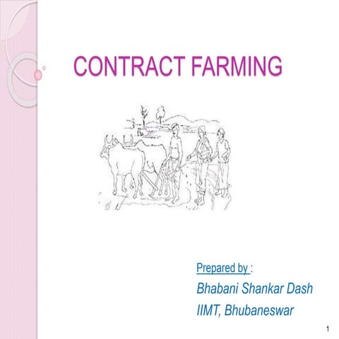 Contract farming ppt