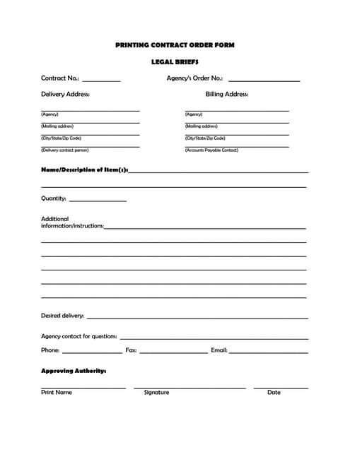 Dogg food order form | DOCX