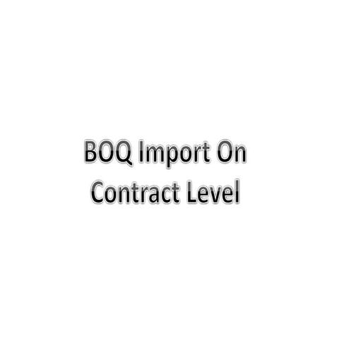 Contract import from excel | PPTX
