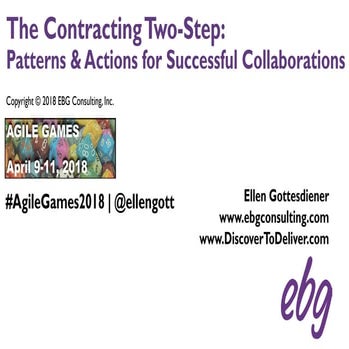 The Contracting Two-Step: Patterns & Actions for Successful Collaboration