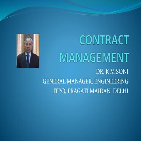 Contract Management in Civil Engineering Works