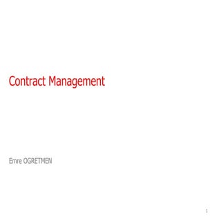 Contract management