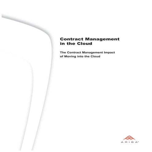 Contract Management In the Cloud