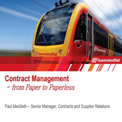 Contract Management Paper to Paperless | PDF