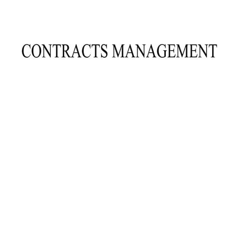 Contract management sys