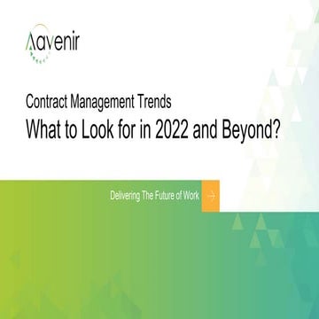 Contract Management Trends 2022