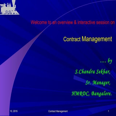 Contract mgt stc