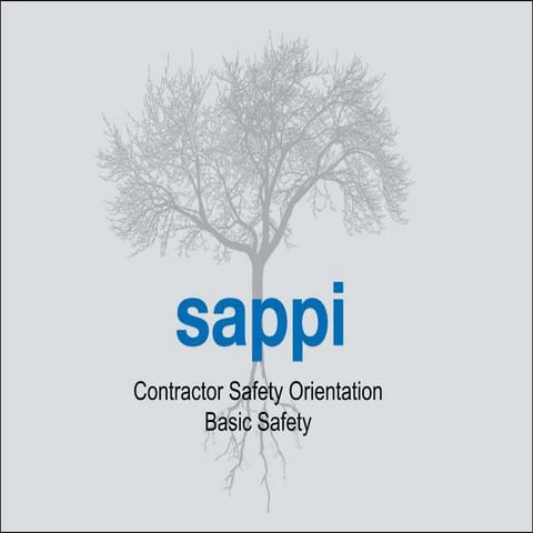 Contractor Safety Orientation - Sappi.ppt