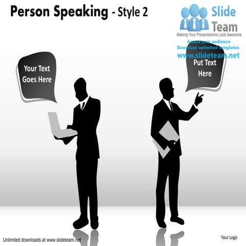 Contract person speaking 2 power point slides and ppt diagram templates 