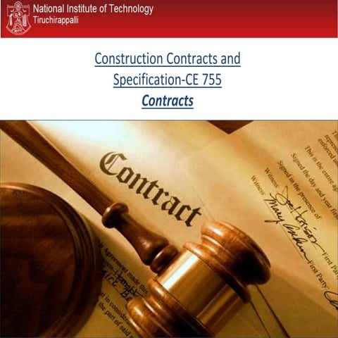 Contract - Construction Contracts and Specification