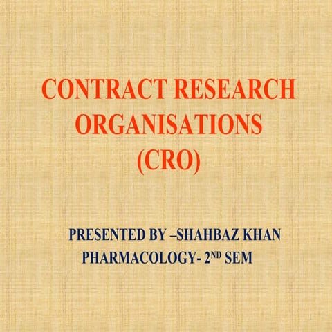 Contract research