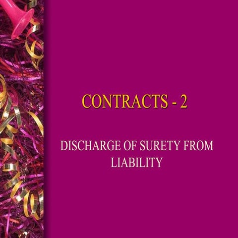 Contract of Guarantee