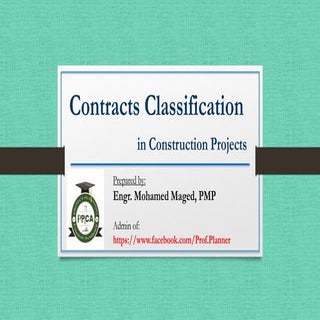 Contracts classification