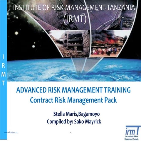 Contracts risk management  notes bagamoyo 2.12.2017 final v1
