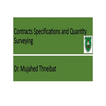 Contracts Specifications and Quantity Surveying.pptx