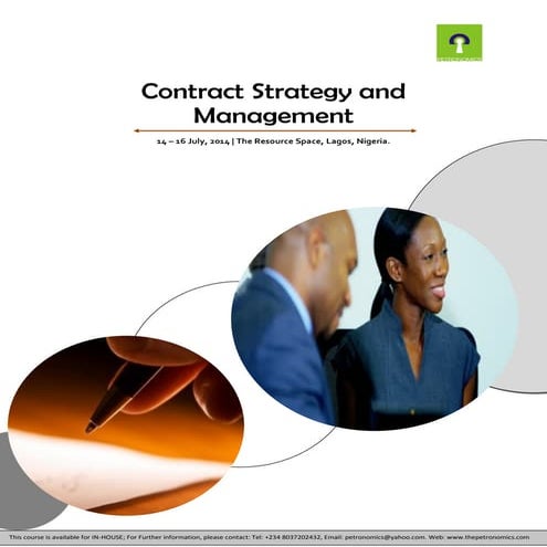 Contract Strategy and Management, Lagos