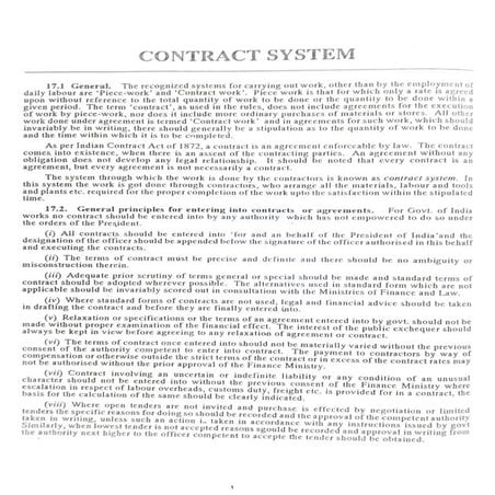 Contract types in civil engineering