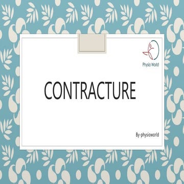 Contracture