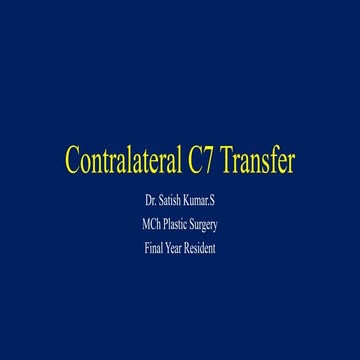 Contralateral c7 CC7 transfer 