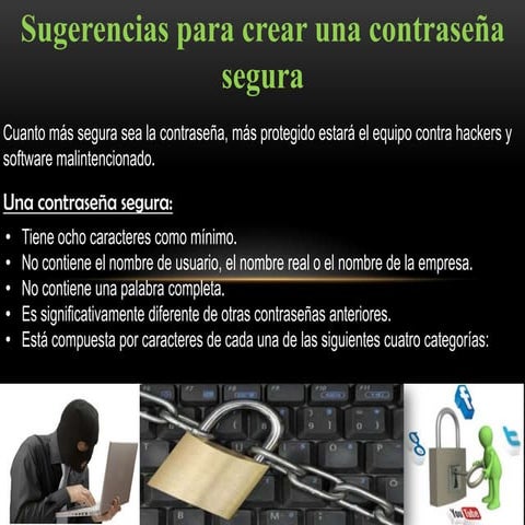 Contraseñas seguras | PPTX