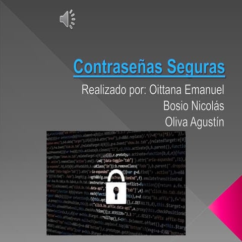 Contraseñas seguras | PPT