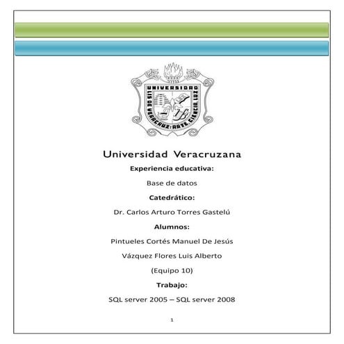Contrastación SQL 2005 y SQL 2008