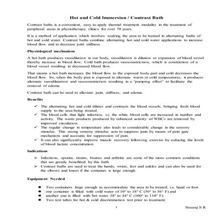 Contrast bath Lecture Notes