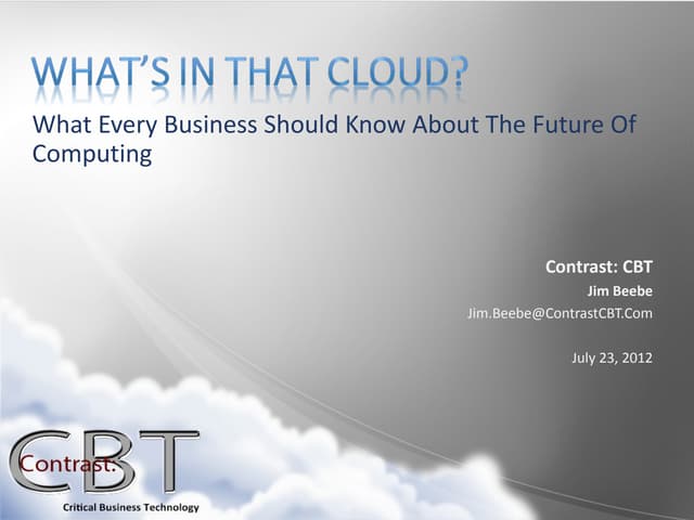 Contrast cbt cloud computing - v.2