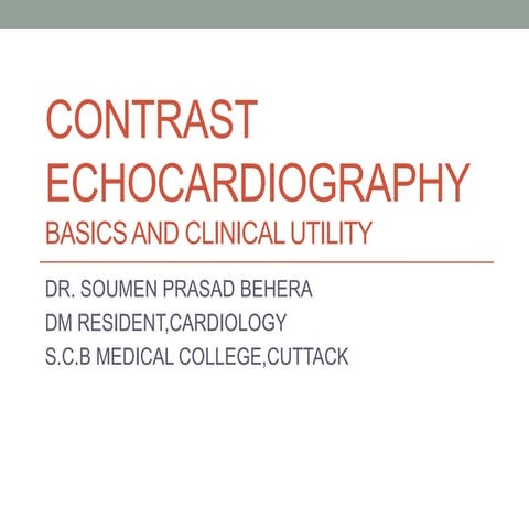 CONTRAST ECHOCARDIOGRAPHY