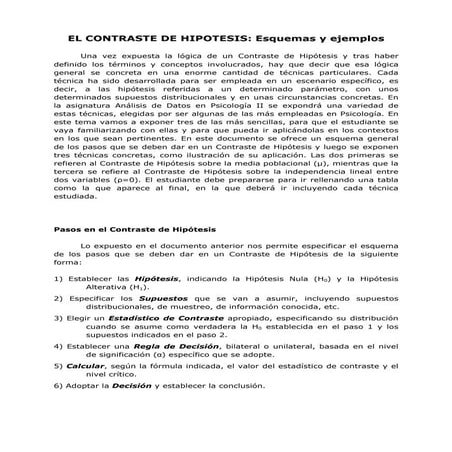 Contraste hipotesis