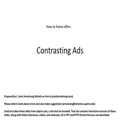 Contrasting ads | PPTX
