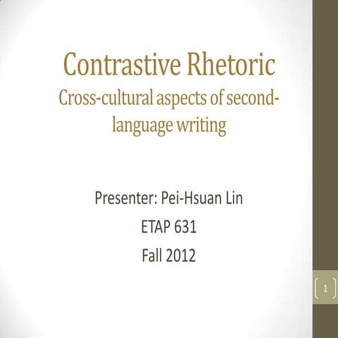Contrastive rhetoric