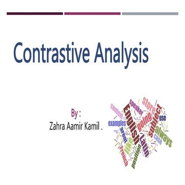 CONTRASTIVEV ANALYSIS CHAPTER 1.