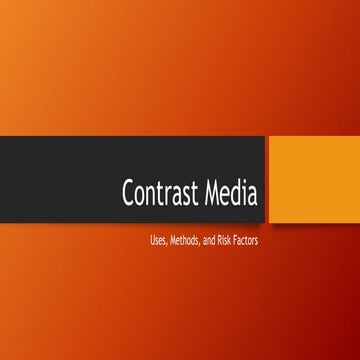 Contrast media in CT