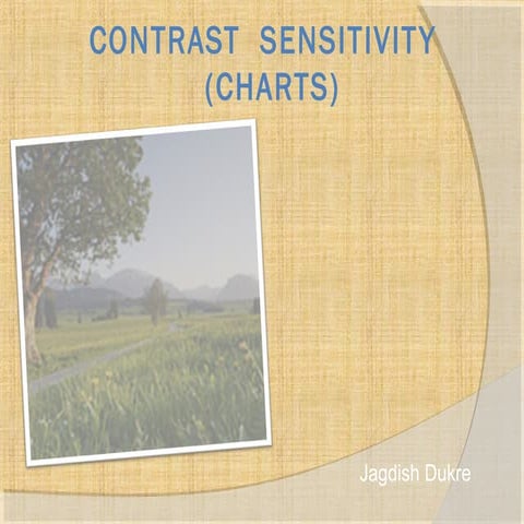 Contrast sensitivity 2 charts