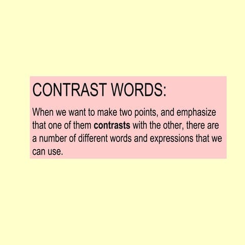 Contrastwords