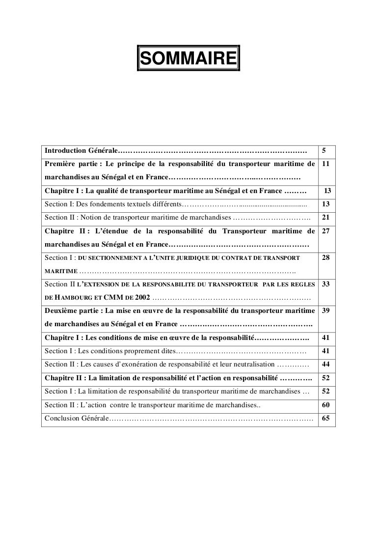 Contrat de transport