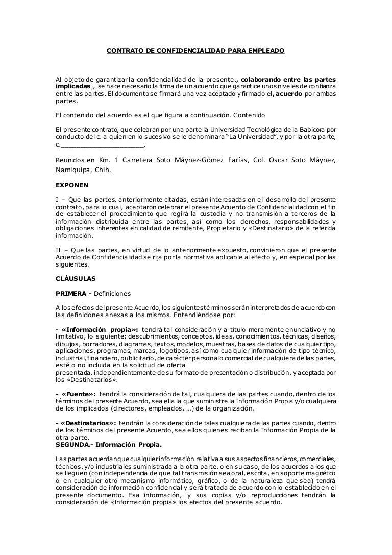 Contrato de-confidencialidad