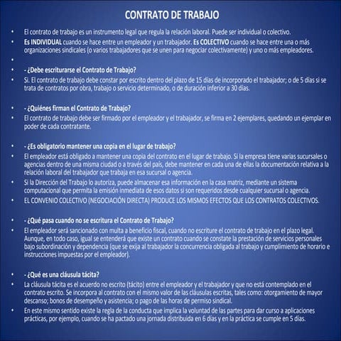 Contrato De Trabajo