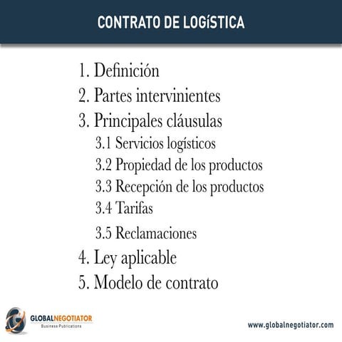 CONTRATO DE LOGÍSTICA - Modelo de Contrato y Ejemplo