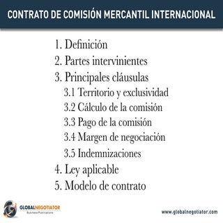 CONTRATO DE COMISION INTERNACIONAL