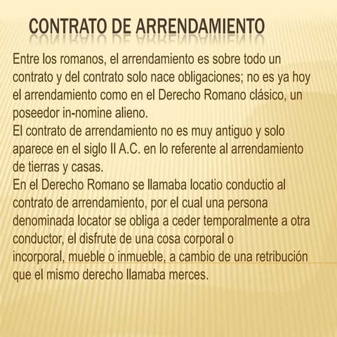 Contrato de arrendamiento