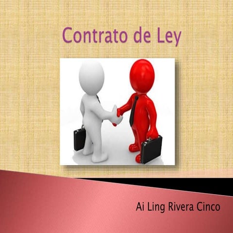 Contrato de ley | PPTX
