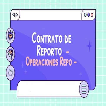 Del Contrato de reporto u operaciones repo | PDF
