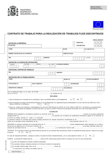 Ejemplo de contrato para la formacion y el aprendizaje