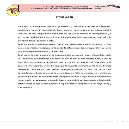 Contrato joint venture