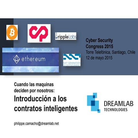 Cuando las maquinas deciden por nosotros: introducción a los contratos inteli...